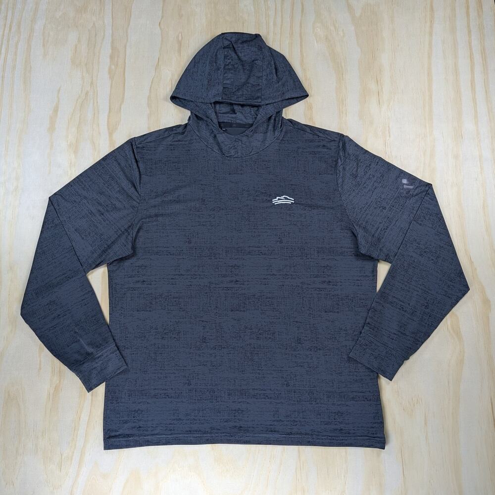 Adidas Men's Large Superstition Mountain Golf Lightweight Hoodie Grey Stretch
